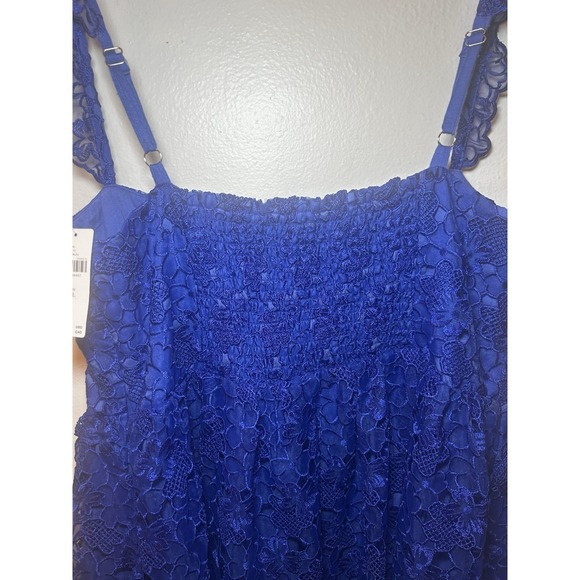 NWT Anthropologie NWT Ruffle-Strap Corset Sweetheart Lace Mini Dress Size XL - Picture 9 of 11